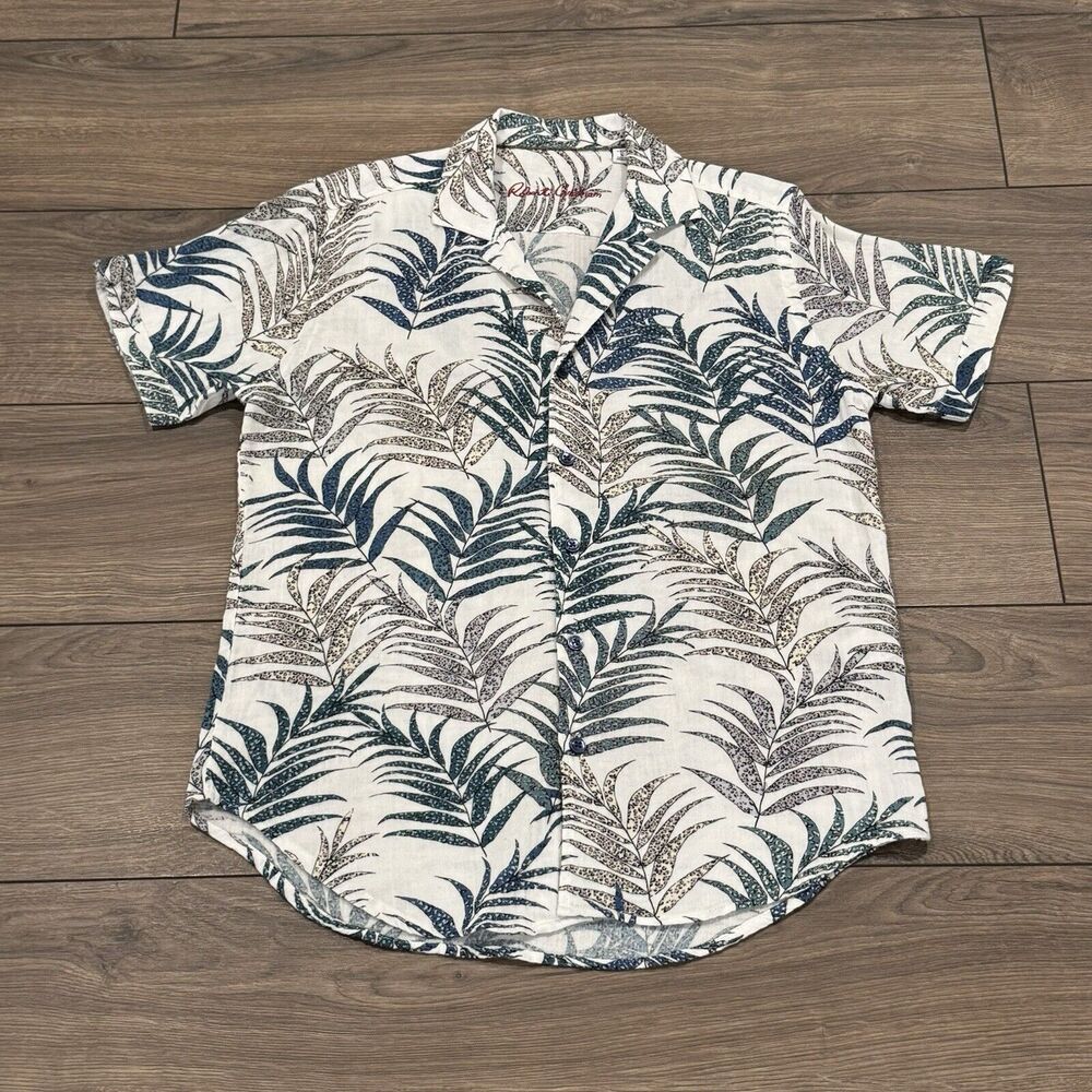 Robert Graham Short Sleeve Button Shirt Size Small Floral Casual Dress Hawaiian